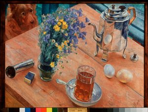 Morgenstillleben von Kuzma Sergeevich Petrov Vodkin