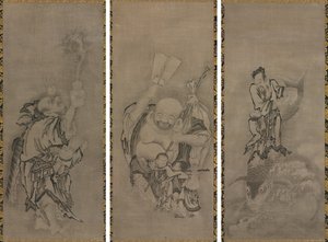 Hotei mit daoistischen Unsterblichen
