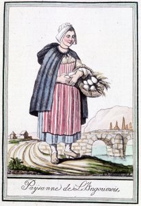 Bäuerin aus Angoumois - in „Enzyklopädie der Reisen“ von J. Grasset St Sauveur, Deron, Paris