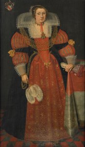 Porträt von Sophia de Vervou (ca. 1613-71) von L.J. Woutersin