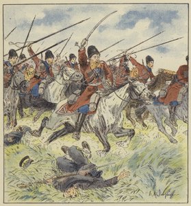 Kosakenangriff von L. Malespine