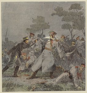 Nachtkampf bei Mo-Tien-Ling von L. Malespine
