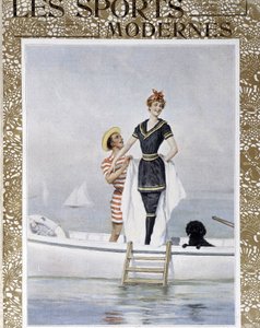 Seebad - Aquarell von L. Rossi in „L