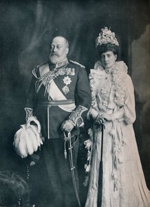 König Edward VII. mit Königin Alexandra, ca. 1908 1911