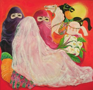 Wüstenbraut von Laila (Contemporary Artist) Shawa