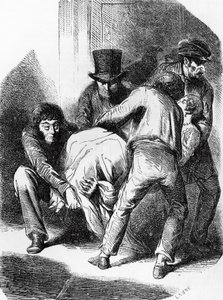 Illustration für Herzogin von Langeais, Roman von Honore de Balzac aus der Sammlung Menschliche Komödie, Gravur von Laisne