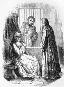Illustration für Herzogin von Langeais, Roman von Honoré de Balzac (1799-1850) aus der mehrbändigen Sammlung mit dem Titel Menschliche Komödie, Gravur von Laisne von Laisne Laisne