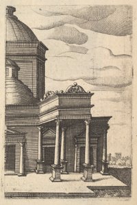 Teilansicht eines Gebäudes [Templum Veneris] aus der Serie 