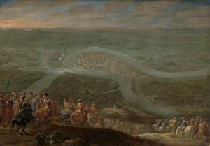 König Ludwig XIV. und sein Gefolge bei der Belagerung von Schenkenschans, 1672
