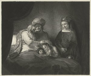 Jakob segnet Ephraim und Manasse