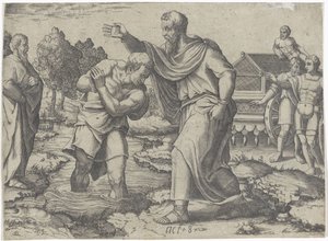 Taufe des äthiopischen Kämmerers durch Philippus von Lambertus Suavius (attributed to)