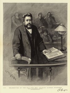 Berühmtheiten des Tages, der Reverend Charles Haddon Spurgeon von Lance Calkin