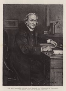 Der Hochwürdigste Edward White Benson, DD, Erzbischof von Canterbury (Gravur)