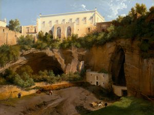 Blick auf eine Villa, Pizzofalcone, Neapel, ca. 1819