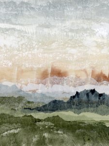 Geschichtete Berglandschaft