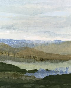 Geschichtete Bergserenität