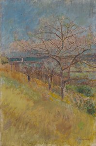 Tal mit blühenden Bäumen, 1890-1900