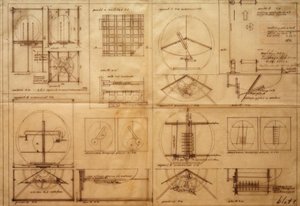 Lichtrequisit einer elektrischen Bühne von Laszlo Moholy Nagy