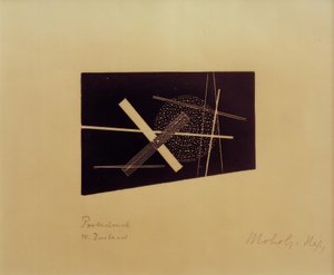 Ohne Titel (Konstruktivistische Komposition) von Laszlo Moholy Nagy