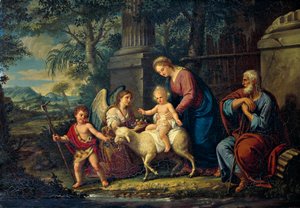 Die Heilige Familie mit Johannes dem Täufer