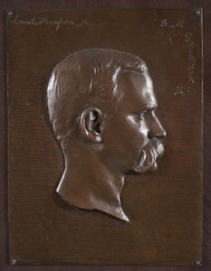 Porträtrelief von Dr. Stimson, ca. 1880