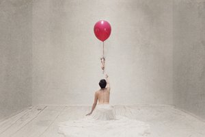Nach dem Roten Ballon Greifen