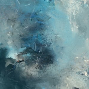 Abstrakte Ozeanblues von Laura H Gibson