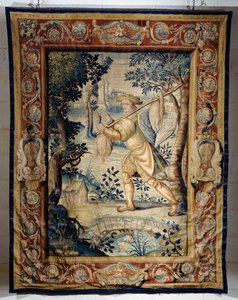 Wildträger, Wandteppich aus der Serie Jagden von Franz I.