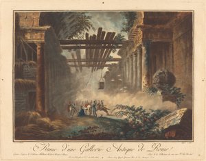 Ruine einer antiken Galerie in Rom
