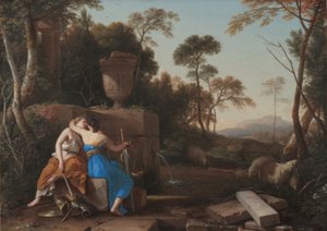 Laurent de La Hyre / Der Kuss von Frieden und Gerechtigkeit, 1654 von Laurent de La Hire