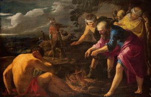 Der heilige Paulus erleidet Schiffbruch auf Malta von Laurent de la Hyre
