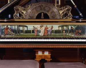 Ein sehr wichtiges Klavier, entworfen von Sir Lawrence Alma-Tadema, Mechanik von Steinway New York. Gebaut 1887.