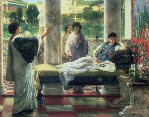 Catullus liest seine Gedichte im Haus von Lesbia