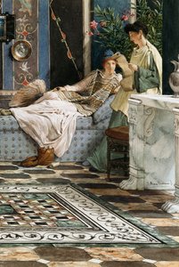 Der Brief eines Abwesenden, 1871 von Lawrence Alma Tadema