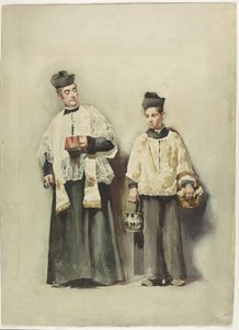Priester und Junge