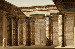 Portikus des Großen Tempels von Philae, Nubien, ca. 1809-1812