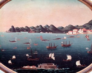Walfang in der Bucht von Guanabara in Brasilien Aquarell von Leandro Joaquim 18. Jahrhundert Rio de Janeiro, Nationales Historisches Museum