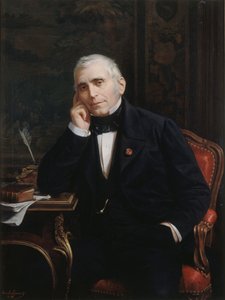 Porträt des Dramatikers und Librettisten Eugène Scribe 1791-1861, 1863 von Lecomte Vernet