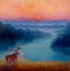 Früher Morgen, Richmond Park, 2023 von Lee Campbell
