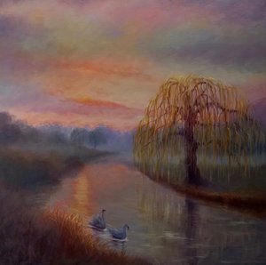 Nebliger Morgen, Bushy Park