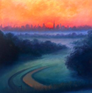 Sommermorgen Richmond Park, 2023 von Lee Campbell