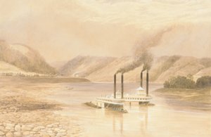 Der Ohio River bei Wheeling, West Virginia, 1859-60 von Lefevre James Cranstone