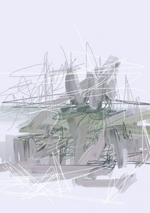 Abstrakter Urbaner Fluss