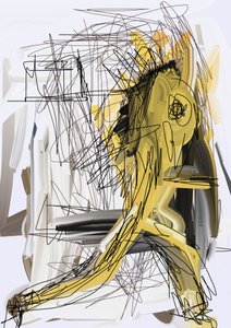 Dynamische Goldene Figur