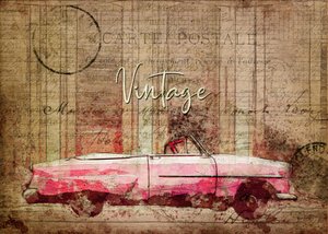 Vintage Pinkes Auto