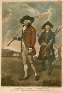 Golf; gewidmet vom Künstler der Society of Coffers in Blackheath von Lemuel Francis Abbott