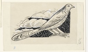 Taube von Leo Gestel (signed by artist)