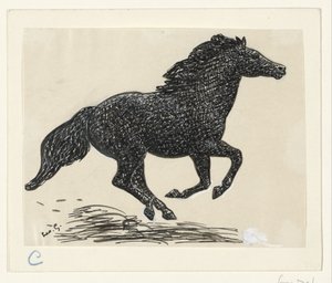Galoppierendes Pferd
