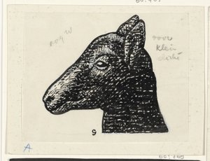 Kopf eines Lamms von Leo Gestel (signed by artist)