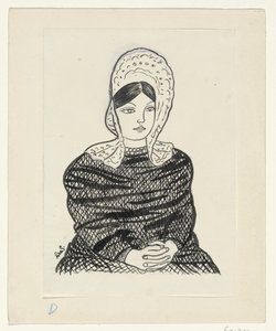 Frau in Tracht von Leo Gestel (signed by artist)